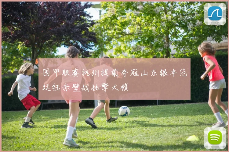 围甲联赛杭州提前夺冠山东银丰范廷钰赤壁战独擎大旗